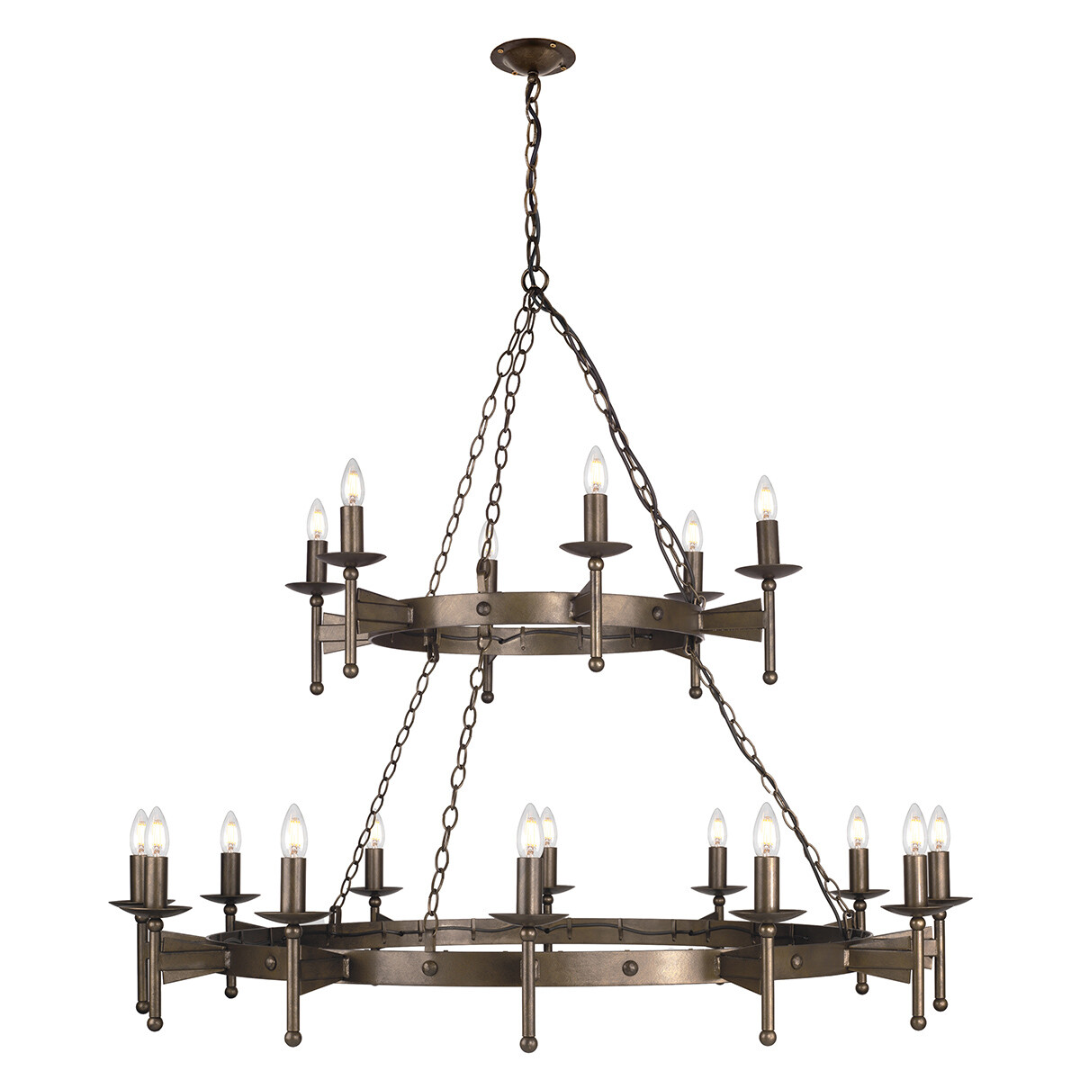 Elstead Lighting Kronleuchter Cromwell 18xE14 H:120,5 Ø:130