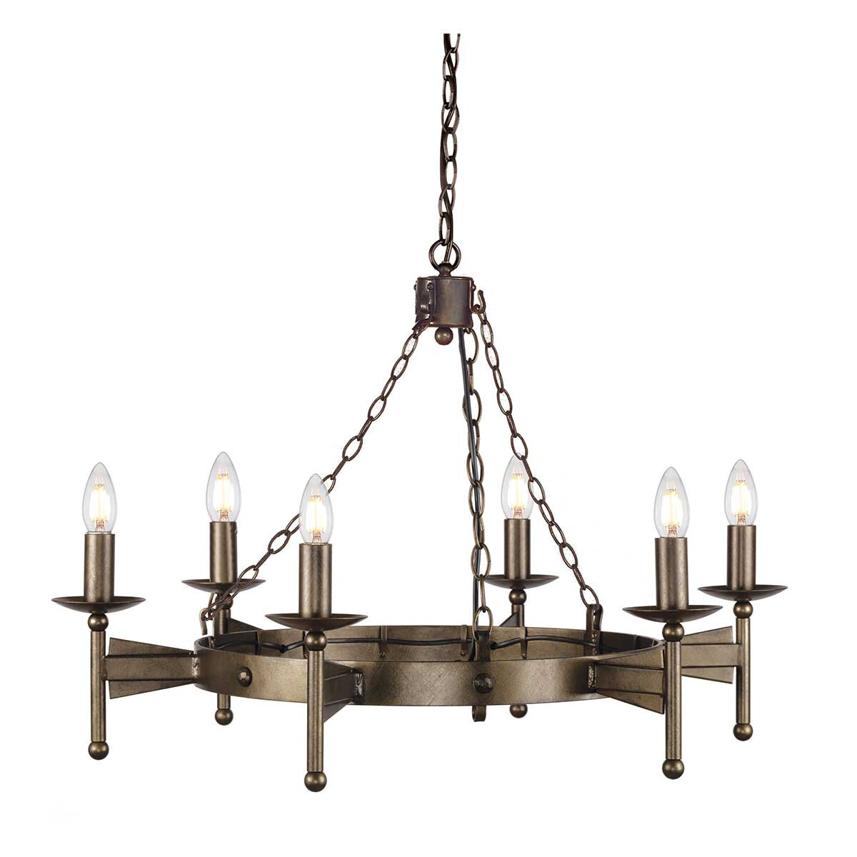 Elstead Lighting Kronleuchter Cromwell 6xE14 H:59 Ø:81