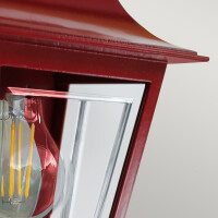 Elstead Lighting Deco Lane AußenwandleuchteE27 Rot  IP