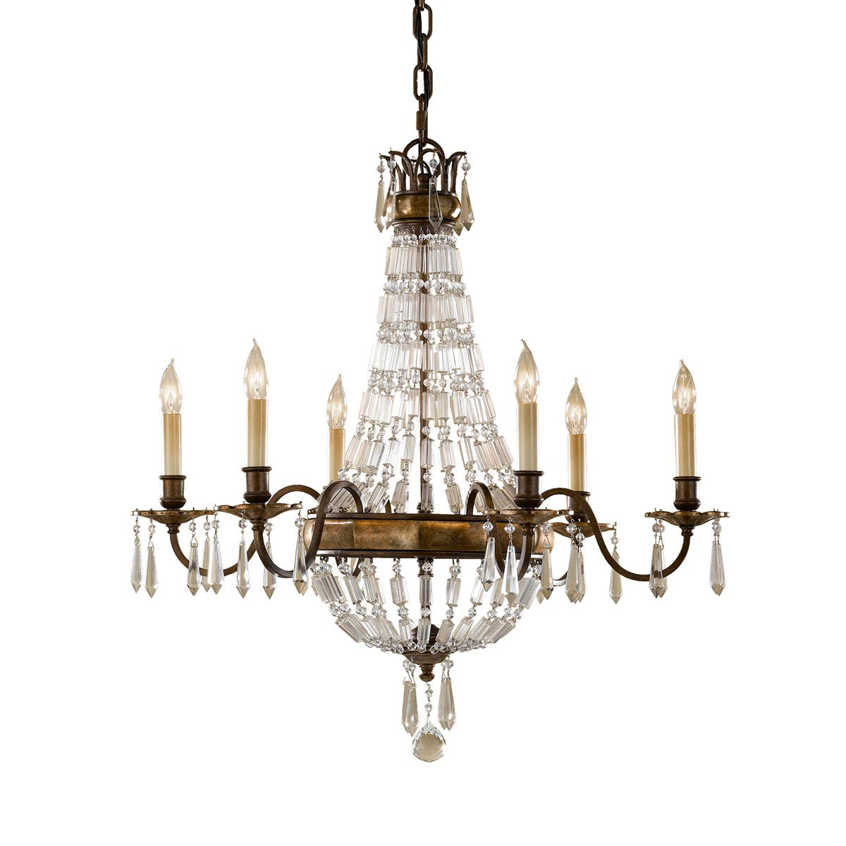 Feiss Kronleuchter Bellini 6xE14 H:74 Ø:68,6