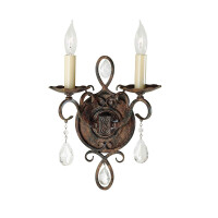 Feiss Wandleuchte Chateau E14 60W Stahl, gallery