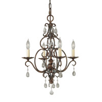 Feiss Kronleuchter Chateau E14 60W Stahl gallery