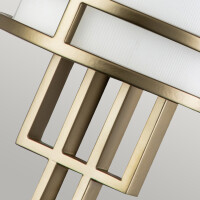 Feiss Fusion Wandlampe E27 Lackiertes Naturmessing 2