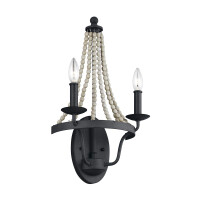 Feiss Wandleuchte Nori E14 40W Stahl, Ho gallery