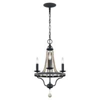 Feiss Kronleuchter Nori E14 40W Stahl, H gallery