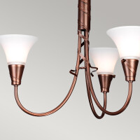 Elstead Elstead Lighting Emily Kronleuchter E14 Kupfer Patin