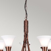 Elstead Lighting Emily Kronleuchter E14 Kupfer Patina 2