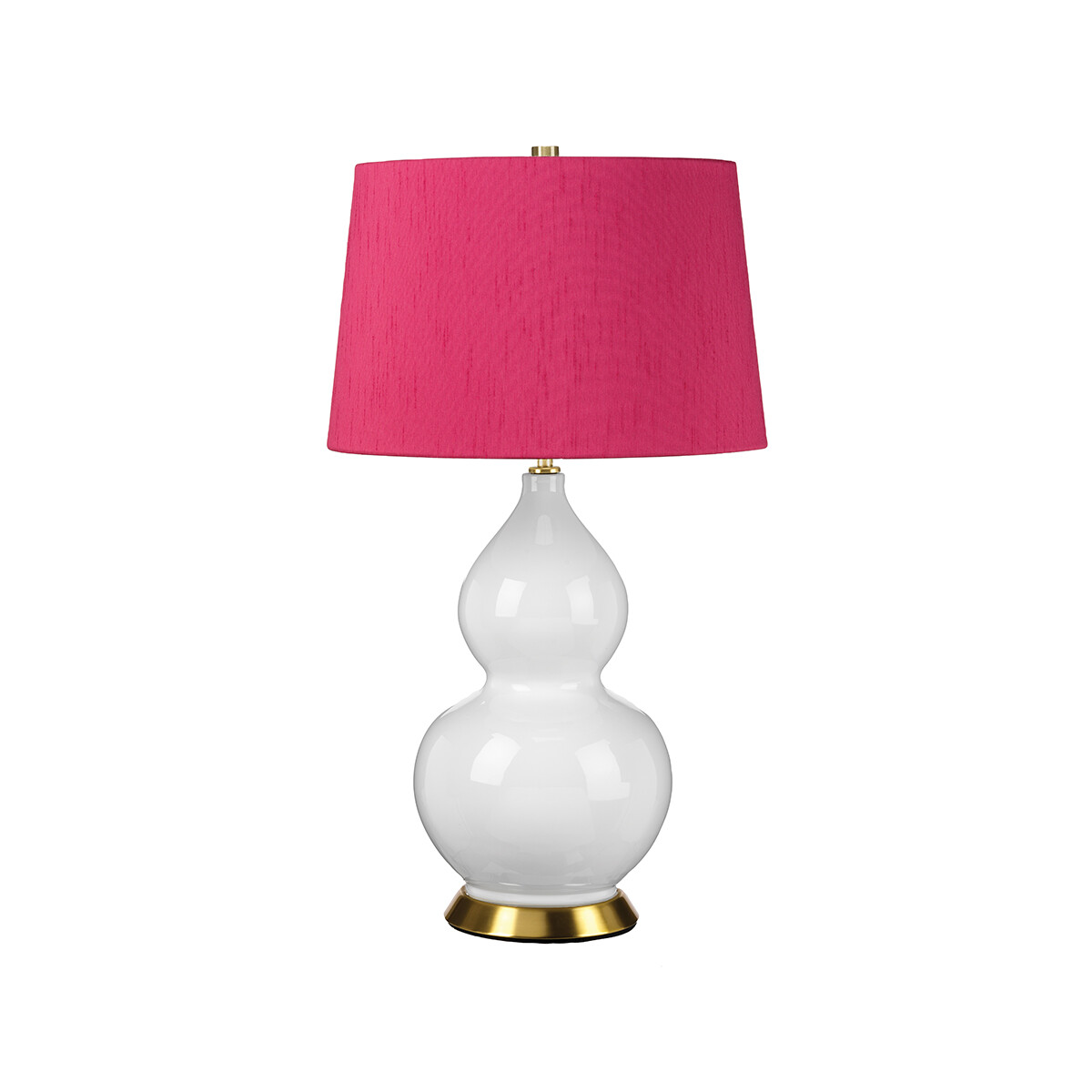 Elstead Lighting ISLA Tischlampe E27 Gealtertes Messing, Weiß, Rosa