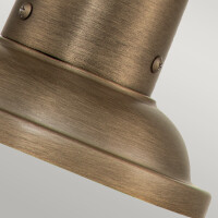 Kichler Sockelleuchte Ashland Bay E27 60W IP44 Messing, Alum