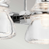 Kichler Badezimmerleuchte Talland G9 LED 3.5W IP44 Stahl, Gl