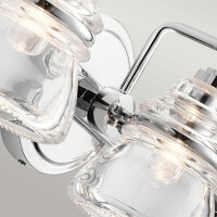 Kichler Badezimmerleuchte Talland G9 LED 3.5W IP44 Stahl, Gl