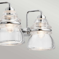Kichler Badezimmerleuchte Talland G9 LED 3.5W IP44 Stahl, Gl