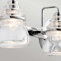 Kichler Badezimmerleuchte Talland G9 LED 3.5W IP44 Stahl, Gl