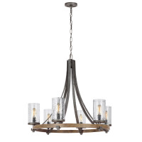 Feiss Angelo Kronleuchter E27 Distressed gallery