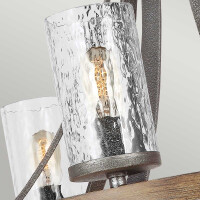 Feiss Angelo Kronleuchter E27 Distressed Weathered Oak &