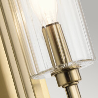 Kichler Kimrose Wandlampe E14 Gebürstetes Naturmessing 