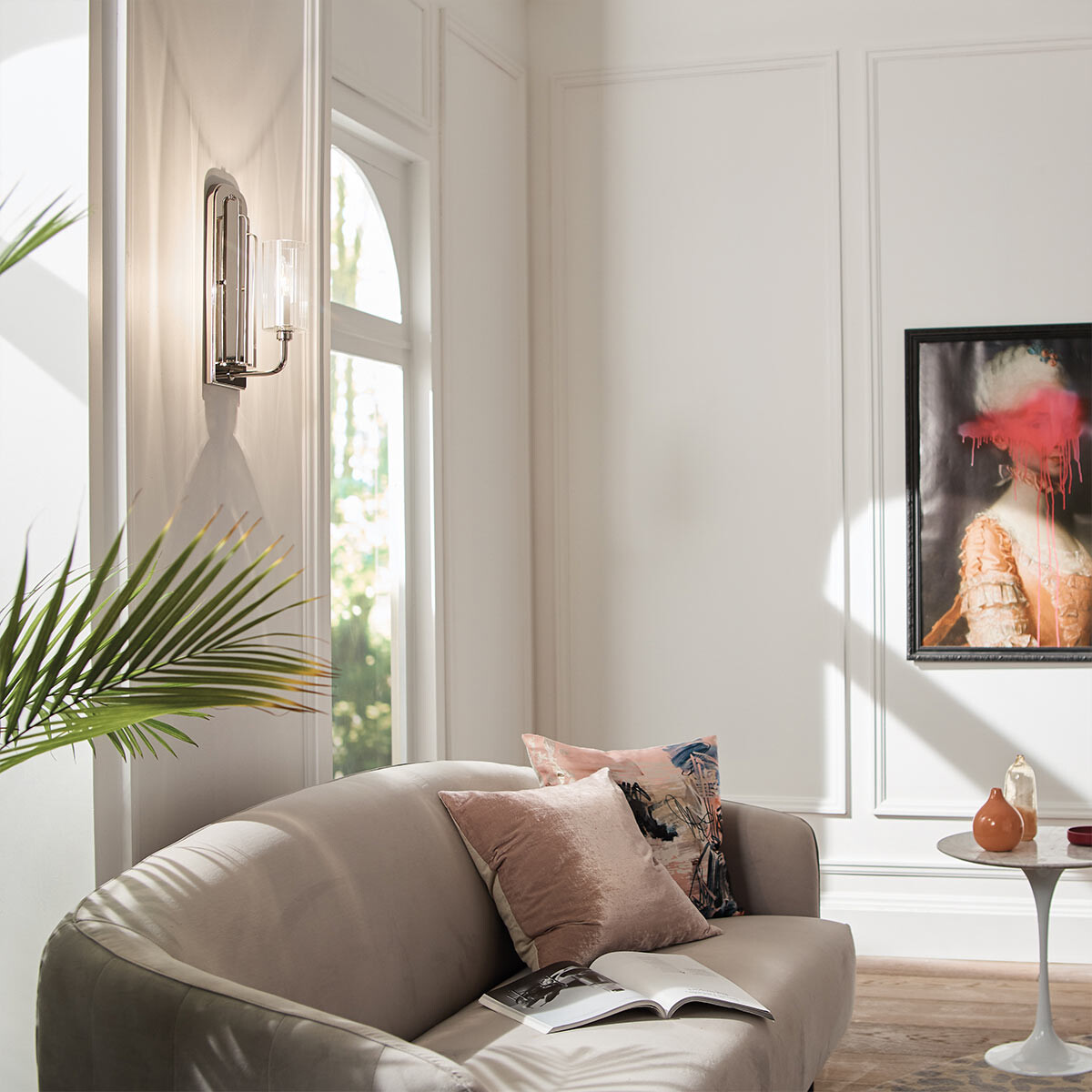 Kichler Kimrose Wandlampe E14 Poliertes Nickel