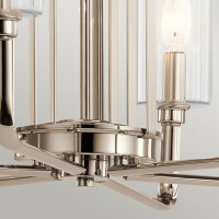 Kichler Kimrose Kronleuchter E14 Poliertes Nickel QN-KIMROSE
