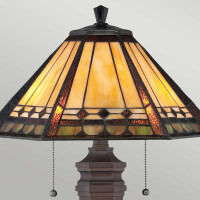 Quoizel Tischleuchte Arden 2xE27  H:59,7 L:40,6 B:40,6 3