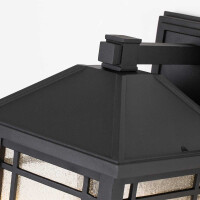 Quoizel Wandleuchte Cedar Point E27 60W IP44 Aluminium, Glas