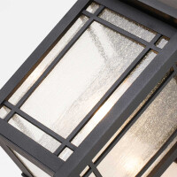 Quoizel Wandleuchte Cedar Point E27 60W IP44 Aluminium, Glas