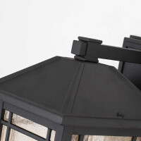 Quoizel Wandleuchte Cedar Point E27 60W IP44 Aluminium, Glas