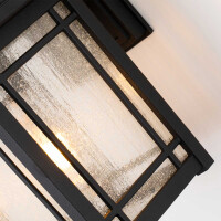 Quoizel Wandleuchte Cedar Point E27 60W IP44 Aluminium, Glas