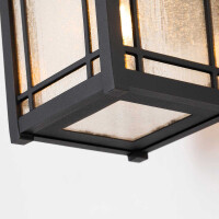 Quoizel Wandleuchte Cedar Point E27 60W IP44 Aluminium, Glas