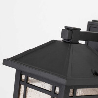 Quoizel Wandleuchte Cedar Point E27 60W IP44 Aluminium, Glas