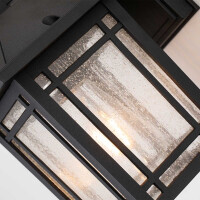 Quoizel Wandleuchte Cedar Point E27 60W IP44 Aluminium, Glas