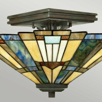 Quoizel Deckenleuchte Inglenook 2xE27  H:20,3 Ø:35,6 