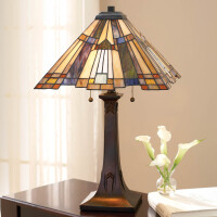 Quoizel Tischleuchte Inglenook 2xE27  H:63,5 L:40,6 B:40,6 2
