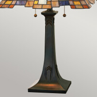 Quoizel Tischleuchte Inglenook 2xE27  H:63,5 L:40,6 B:40,6 3