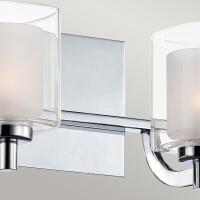 Quoizel Badezimmerleuchte Kolt G9 LED 3.5W IP44 Stahl, Opal 