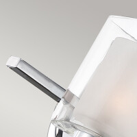 Quoizel Badezimmerleuchte Kolt G9 LED 3.5W IP44 Stahl, Opal 
