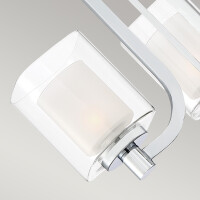 Quoizel Badezimmerleuchte Kolt G9 LED 3.5W IP44 Stahl, Opal 