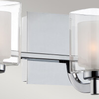 Quoizel Badezimmerleuchte Kolt G9 LED 3.5W IP44 Stahl, Opal 