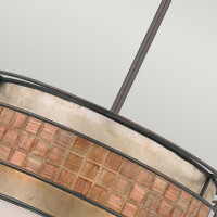 Quoizel Hängeleuchte Laguna 4xE27 Metall, Glas, Mosaikf