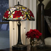 Quoizel Tischleuchte Tiffany Larissa 2xE27  H:58,4 L:40,6 B:
