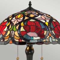 Quoizel Tischleuchte Tiffany Larissa 2xE27  H:58,4 L:40,6 B: