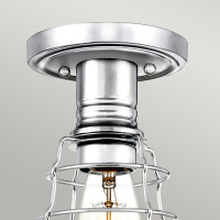 Quoizel Deckenleuchte Mixon E27 60W Stahl; Chrom poliert L:1