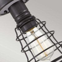 Quoizel Deckenleuchte Mixon E27 60W Stahl; palladianische Br