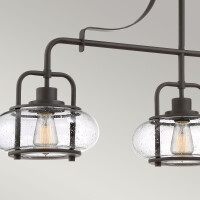 Quoizel Hängeleuchte Trilogy E27 60W Stahl, Glas; Altbr