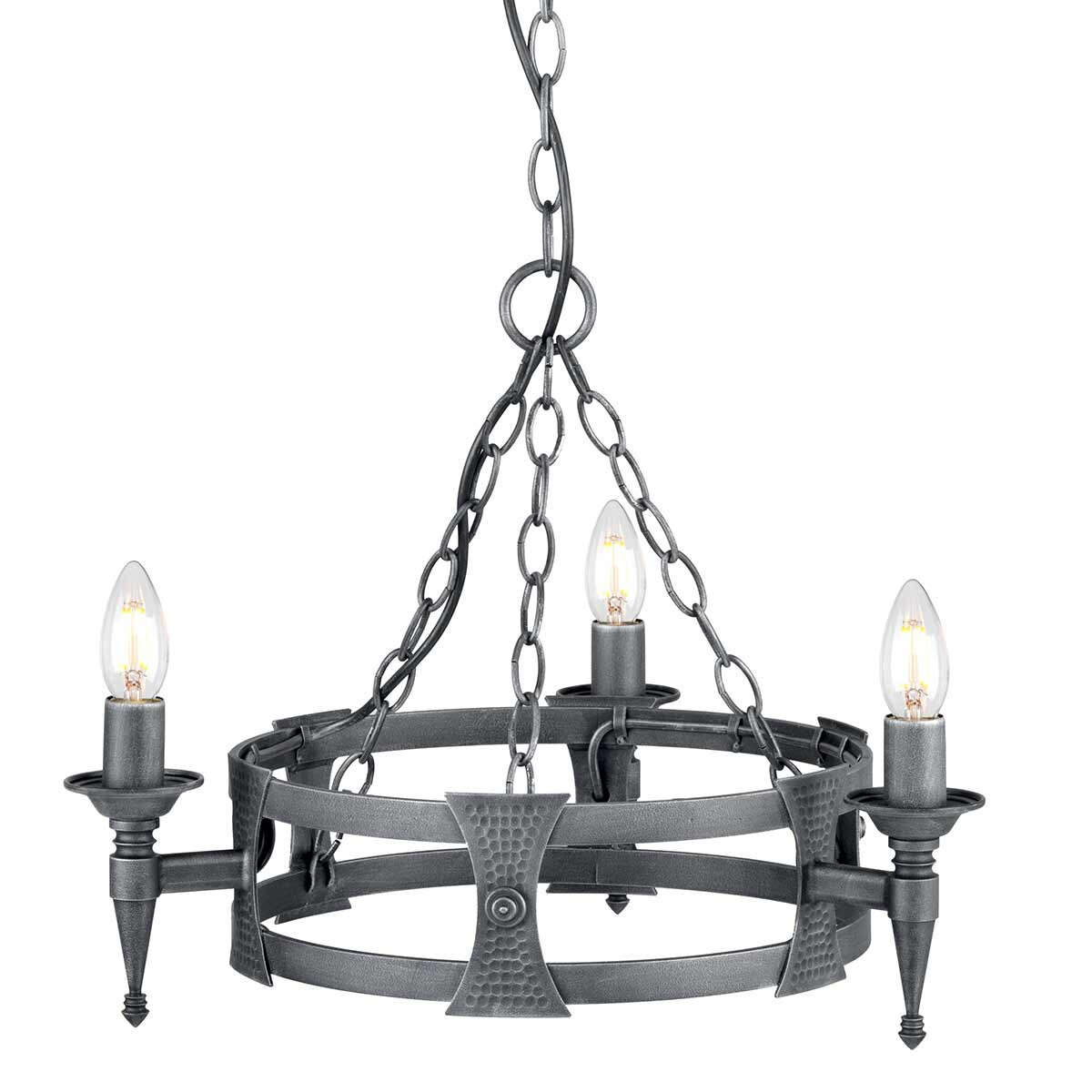 Elstead Lighting Kronleuchter Saxon 3xE14 H:39 Ø:52