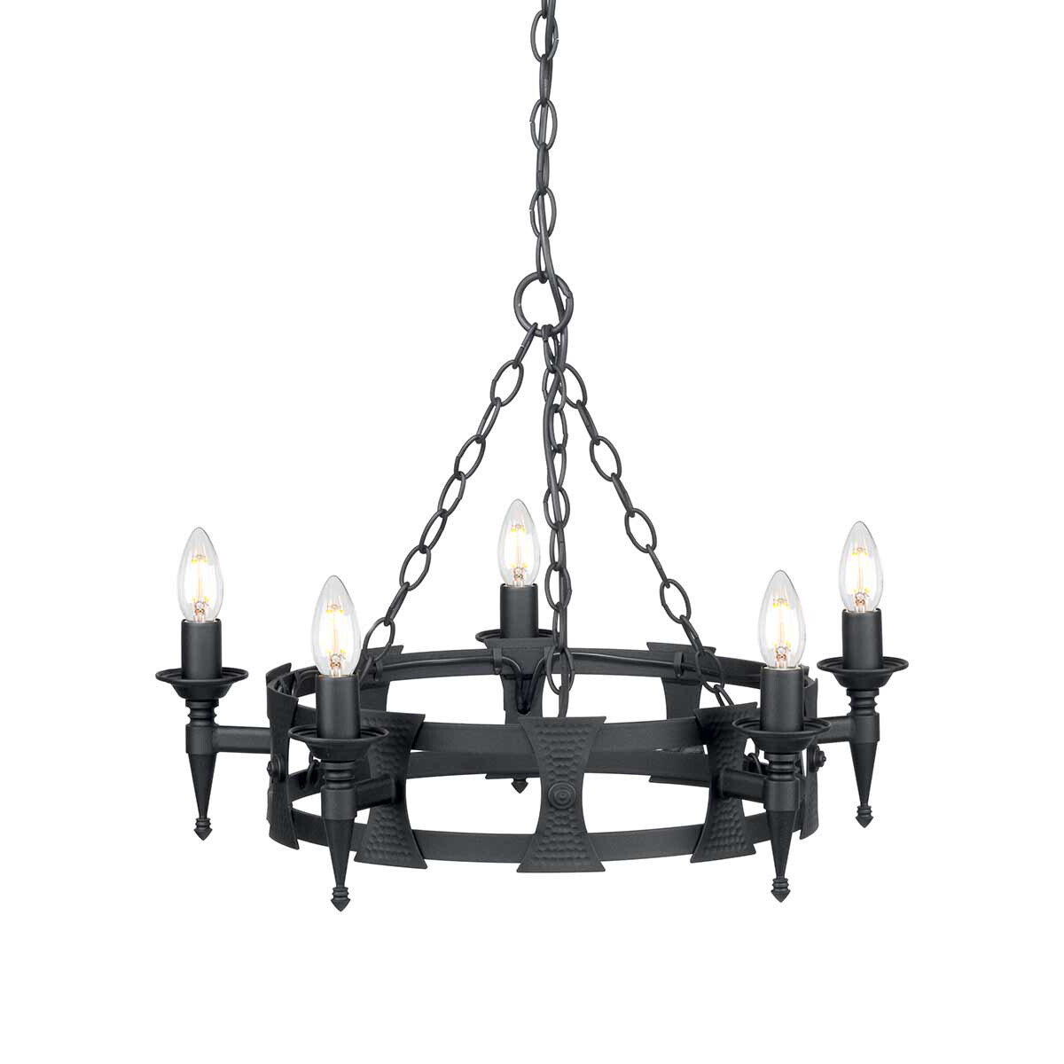 Elstead Lighting Kronleuchter Saxon 5xE14 H:42 Ø:60