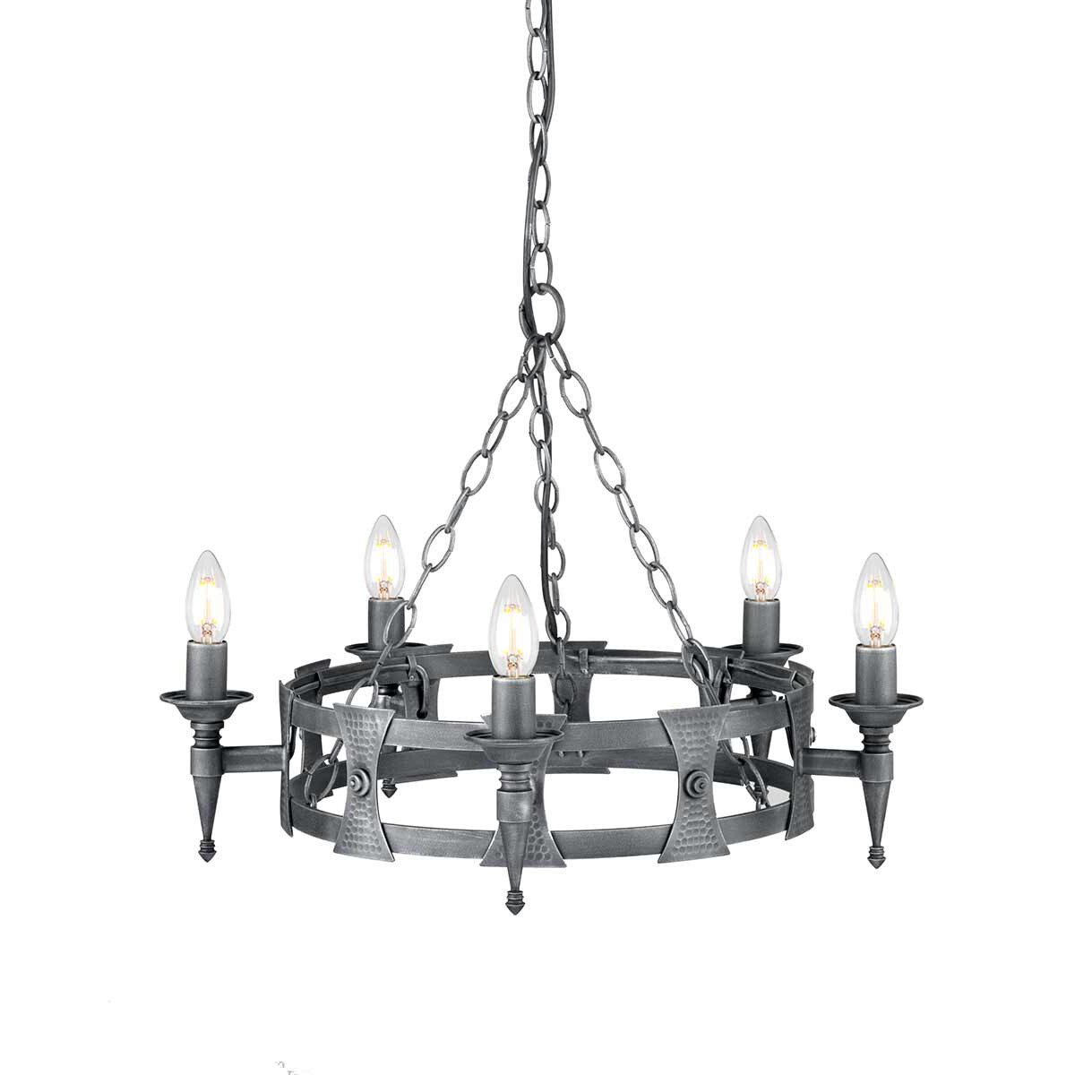 Elstead Lighting Kronleuchter Saxon 5xE14 H:42 Ø:60