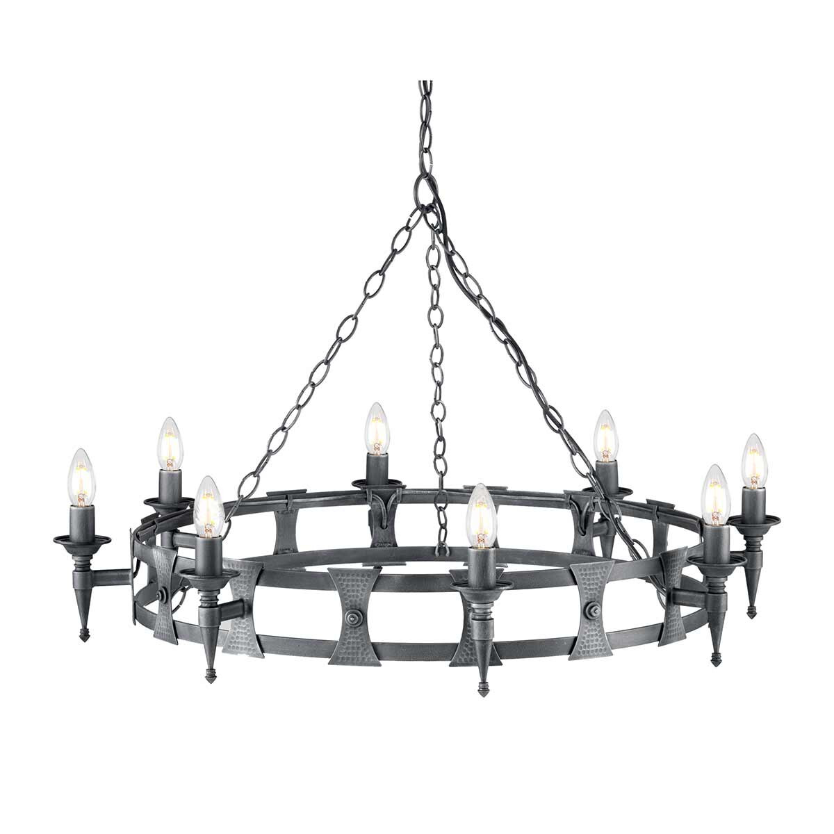 Elstead Lighting Kronleuchter Saxon 8xE14 H:58,5 Ø:90