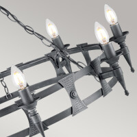 Elstead Elstead Lighting Kronleuchter Saxon 8xE14  H:58,5 &O