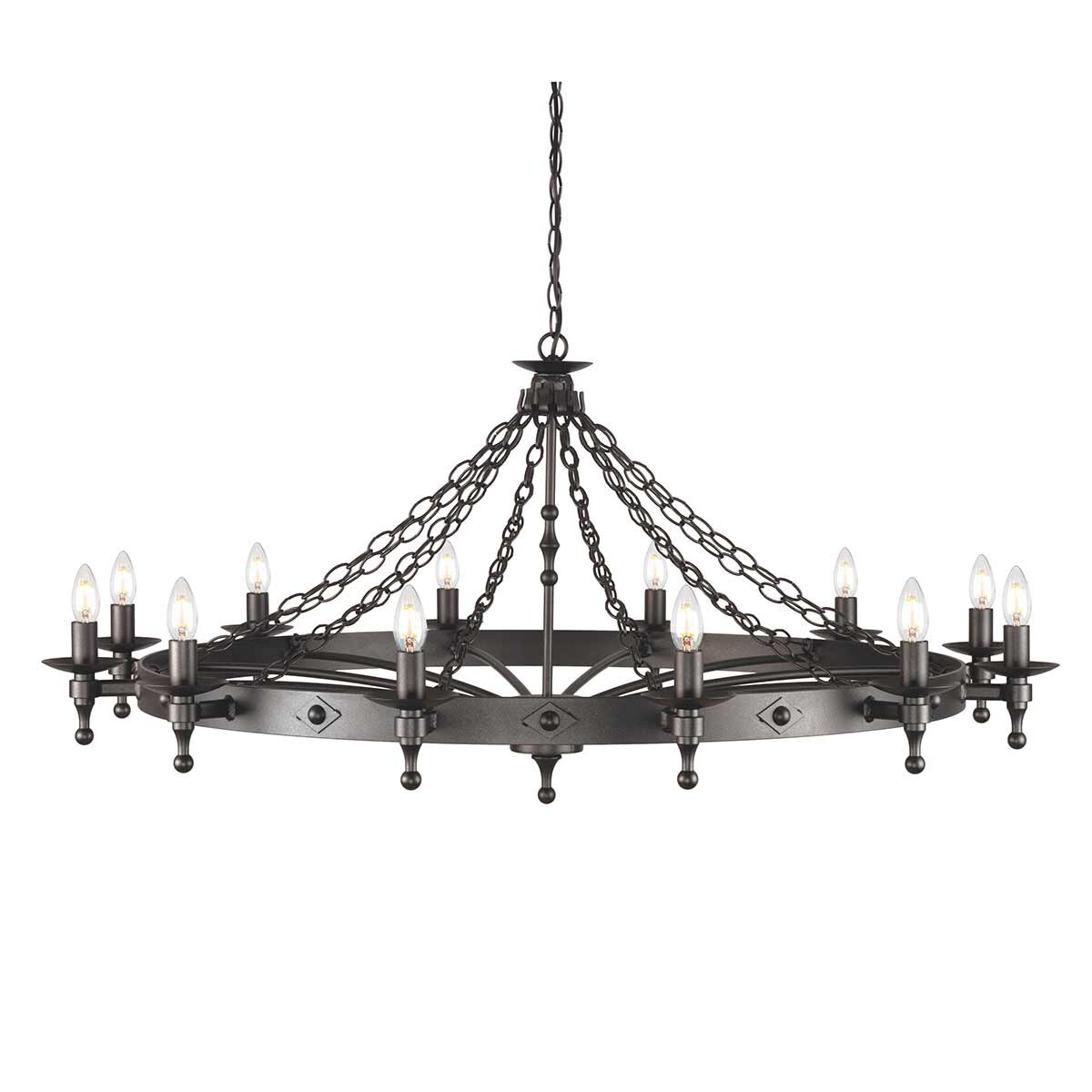 Elstead Lighting Kronleuchter Warwick 12xE14 H:66 Ø:122