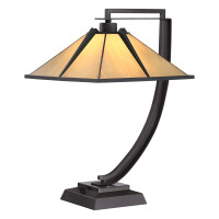 Quoizel Pomeroy Tiffany Tischlampe E27 W gallery